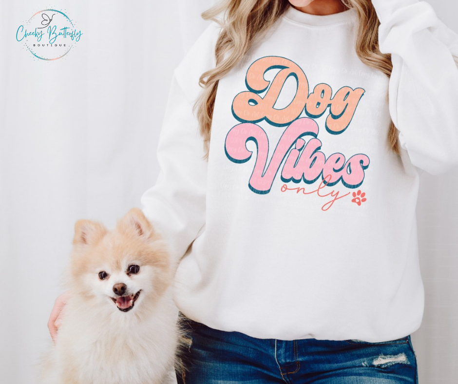Dog Vibes Only Graphic Top