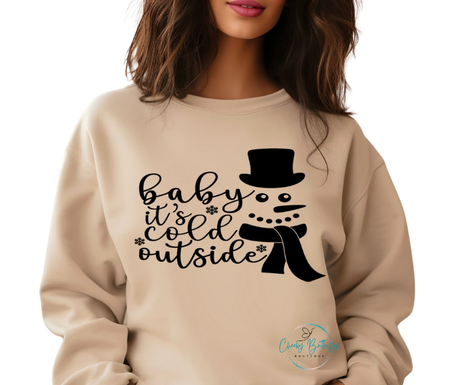 It's Cold Outside Snowman Top