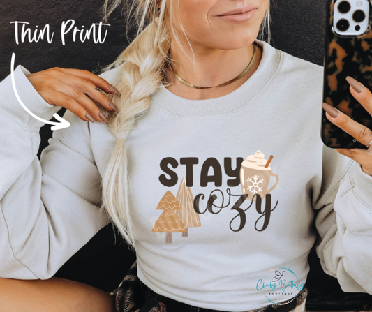 Stay Cozy Graphic Top