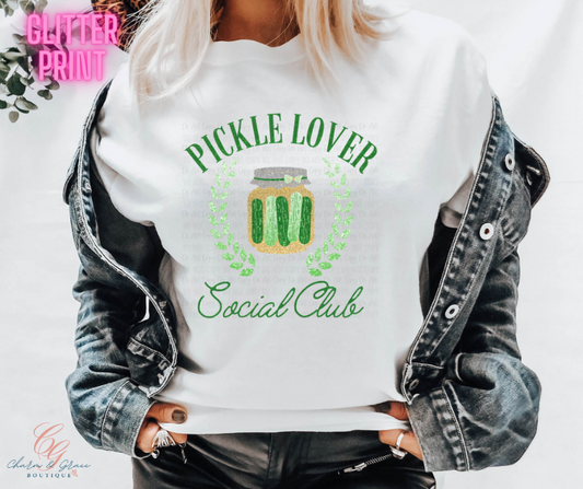 Pickle Lover Social Club Graphic Top