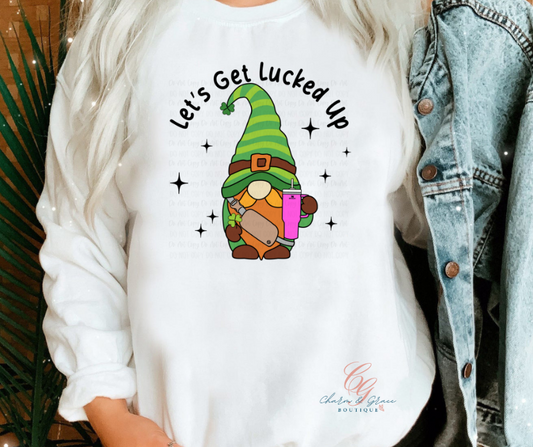 Let's get Lucked Up Gnome Graphic Top