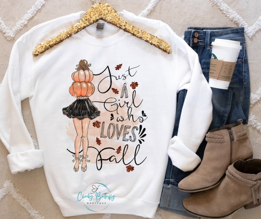 Just A Girl Who Loves Fall Graphic Tee