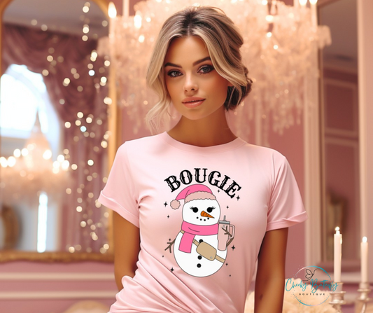 Bougie Snowman Graphic Top