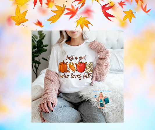 A Girl Who Loves Fall | Graphic Tee