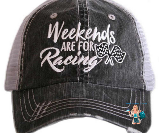 Weekends Are For Racing Trucker Hat