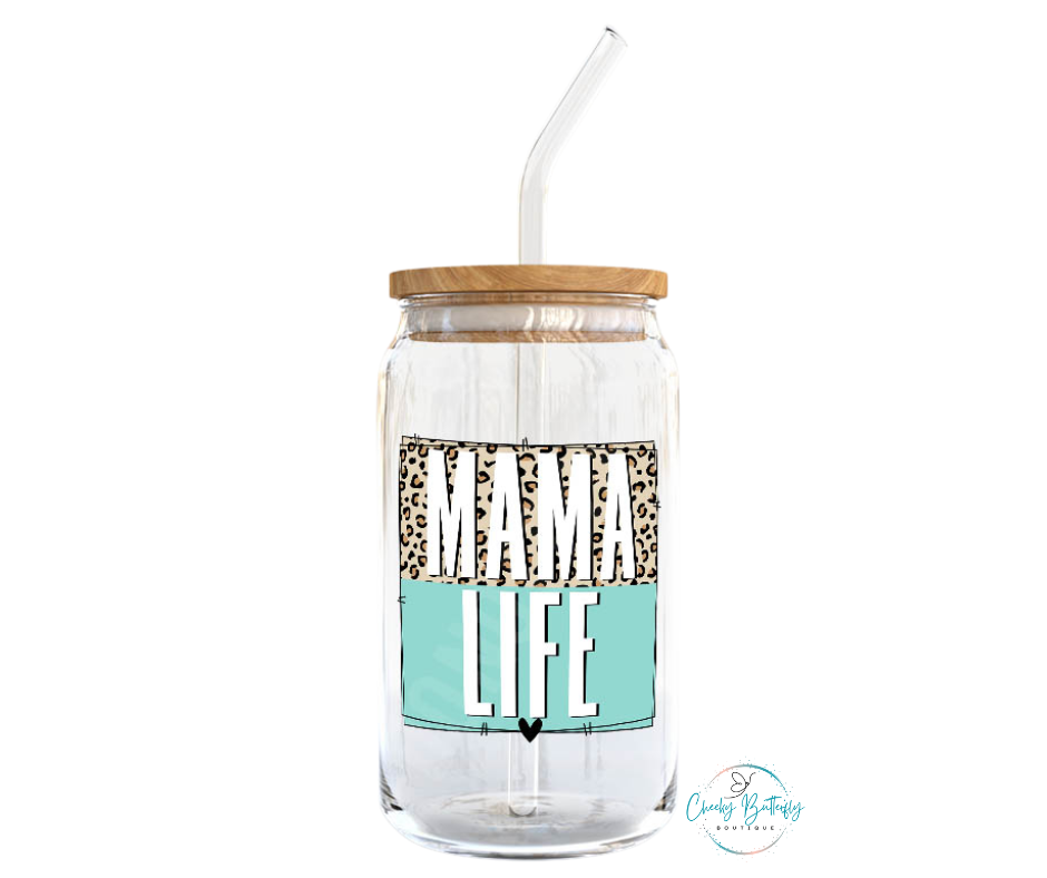 Mama Life Glass Tumbler