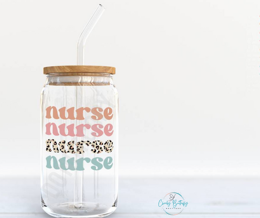 Nurse Glass Tumbler