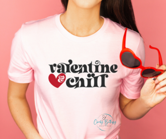 Valentine & Chill Graphic Shirt