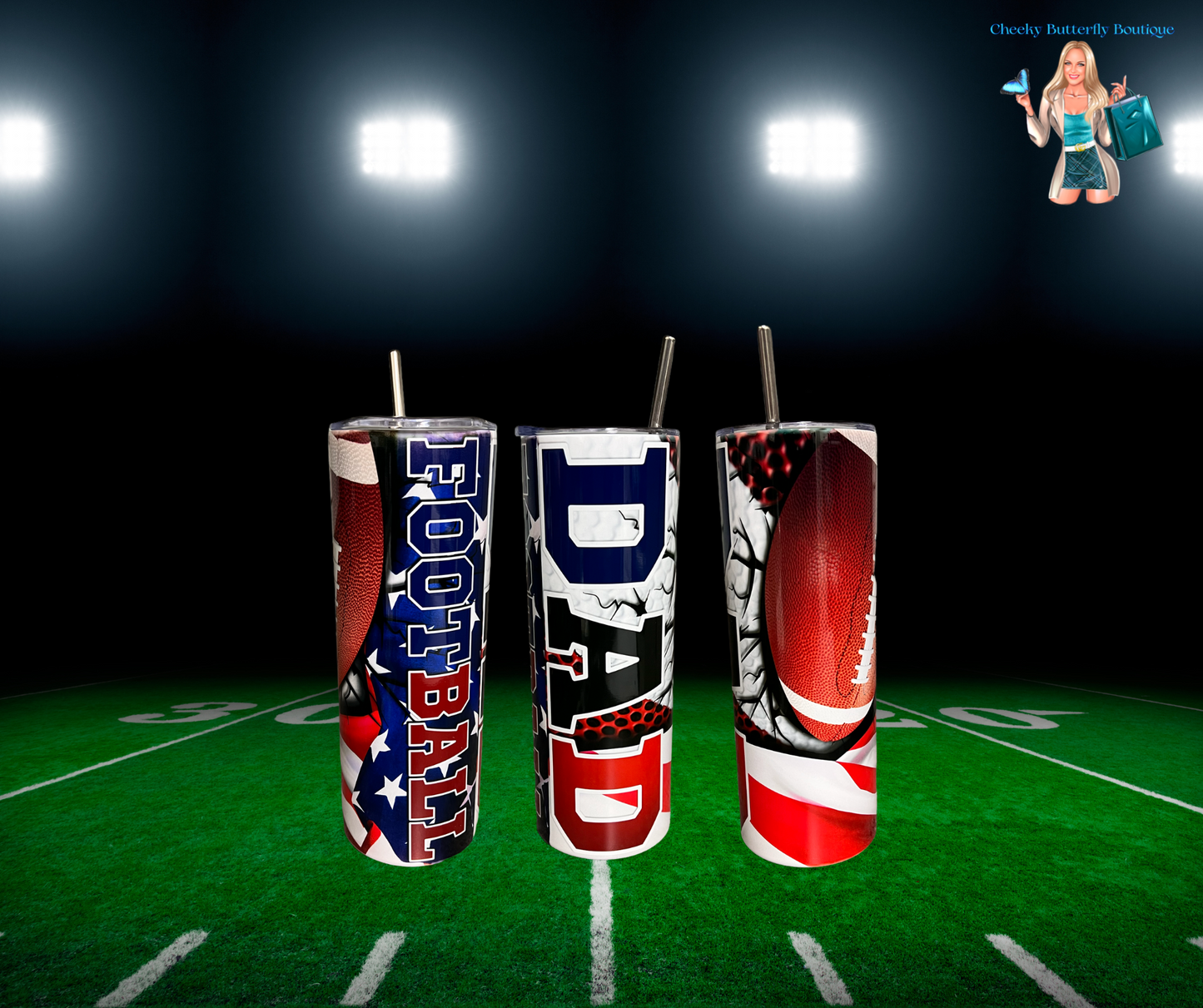 Football Dad 20oz Tumbler