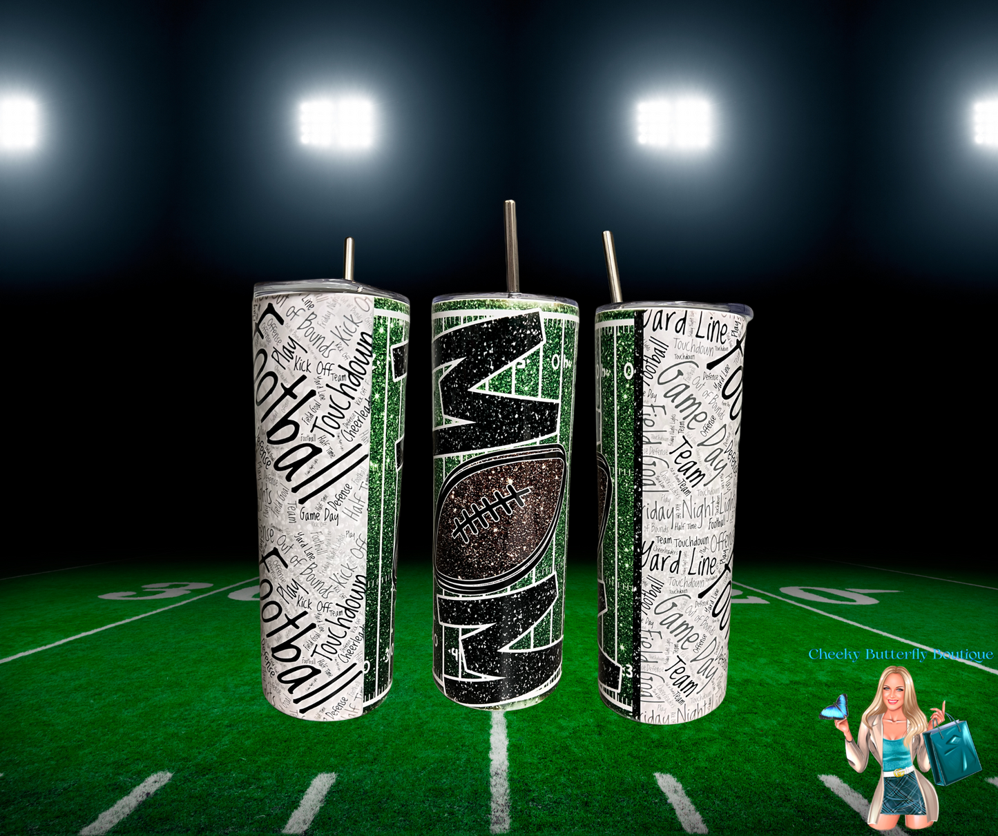 Football Mom 20oz Tumbler