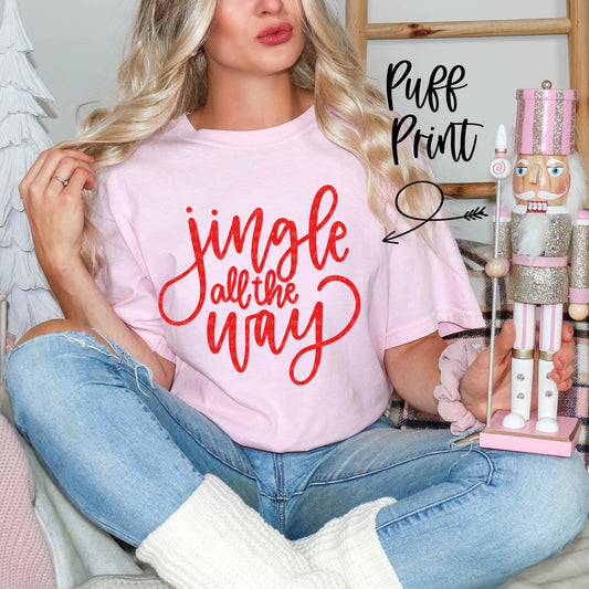 Jingle All The Way Puff Graphic Top