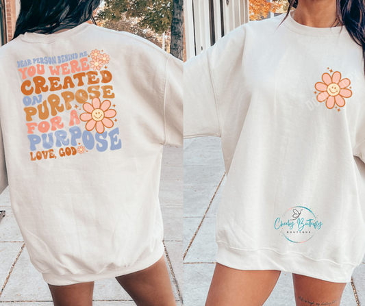 Dear person behind me Love God letter - Christian Faith graphic tee