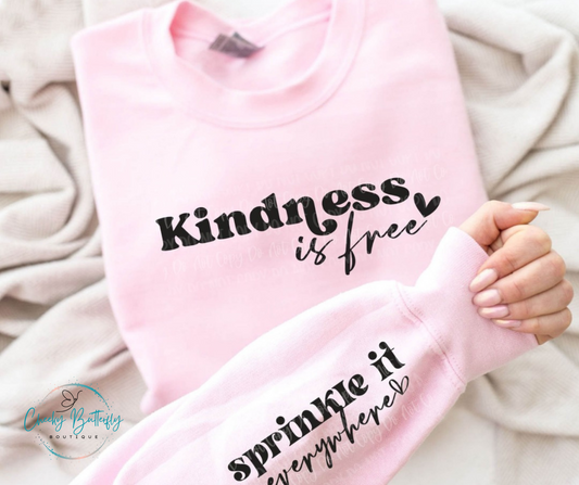 Kindness is free sprinkle it everywhere graphic top