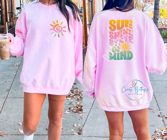Sun Shine State of Shine Summer graphic top 2 sided 