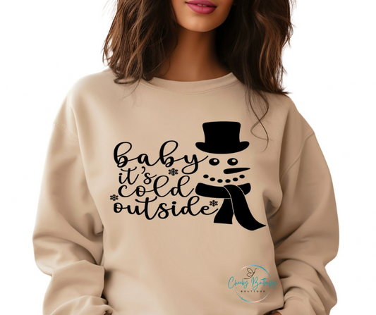 It's Cold Outside Snowman Top