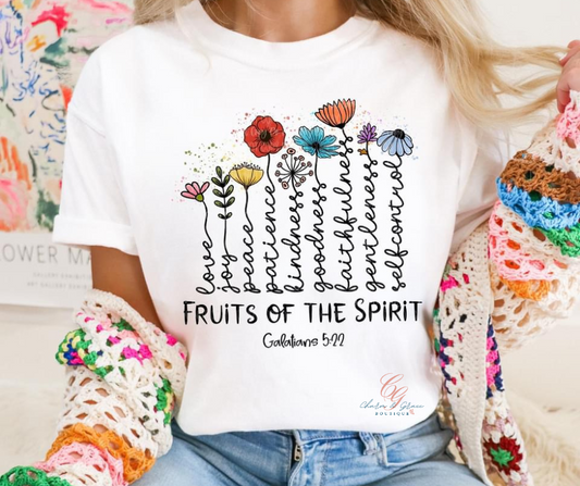 Fruits of the Spirit Galatians 5:22 Graphic Tee
