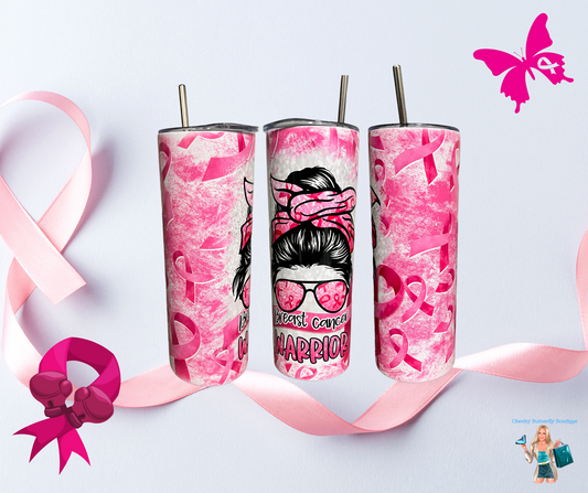 Breast Cancer Warrior 20 oz Tumbler