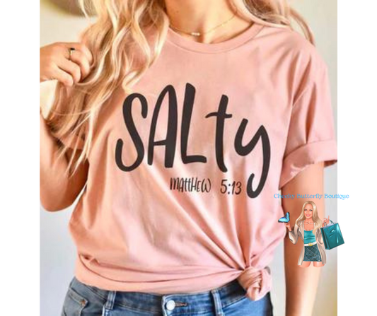 Salty Matthew 5:13 - Christian Faith Graphic Top