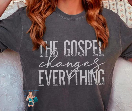 The Gospel changes Everything - Christian Faith graphic top