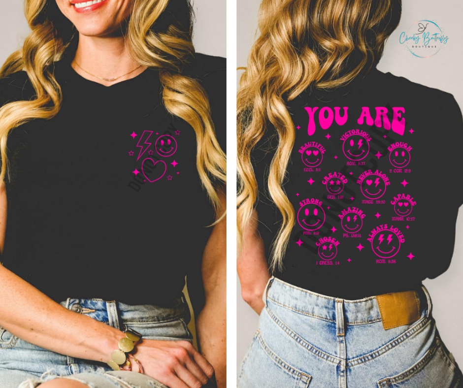You are Bible verse - Christian Faith graphic top